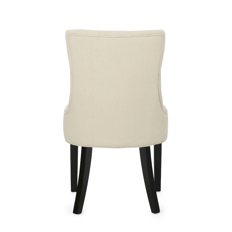 Sillas de comedor Hayden modernas con tapizado capitoné