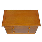 Cómoda de 5 cajones de madera maciza 100% con tiradores de metal o madera