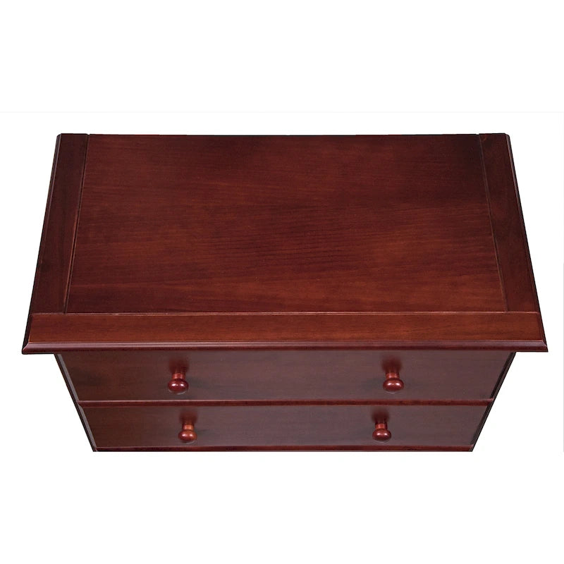 Cómoda de 5 cajones de madera maciza 100% con tiradores de metal o madera
