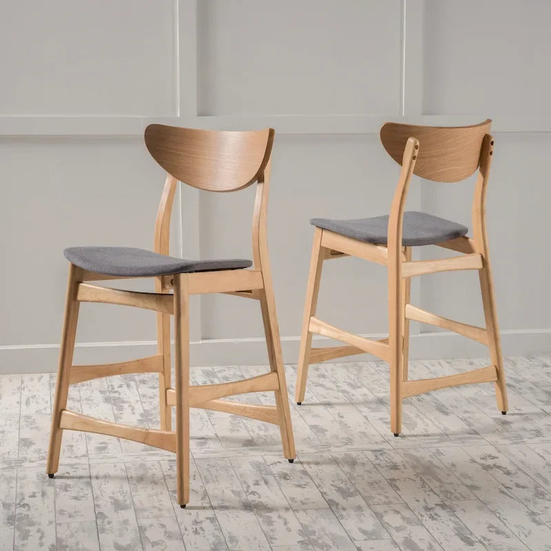 Taburete de madera de 24 pulgadas para mostrador