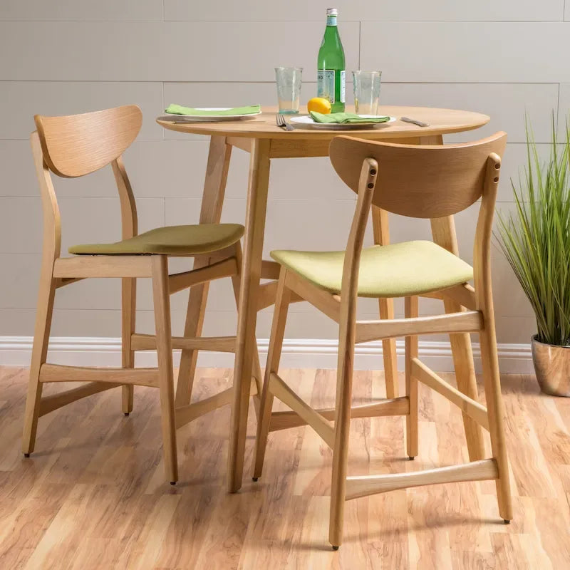 Taburete de madera de 24 pulgadas para mostrador