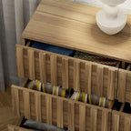 Gabinete Organizador de Dormitorio con Cajones - Cómoda de Almacenamiento de 9 Cajones