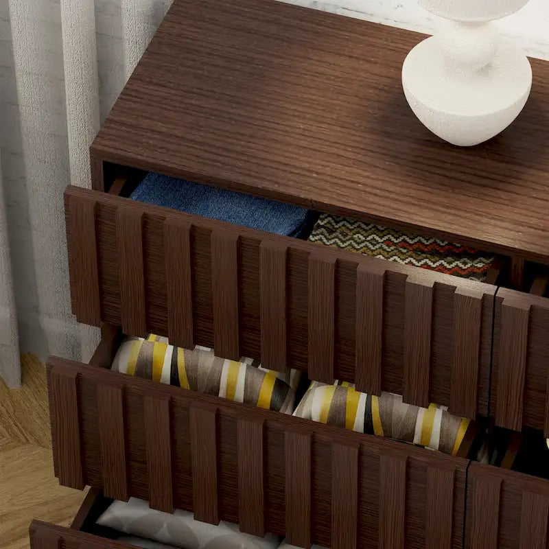 Gabinete Organizador de Dormitorio con Cajones - Cómoda de Almacenamiento de 9 Cajones