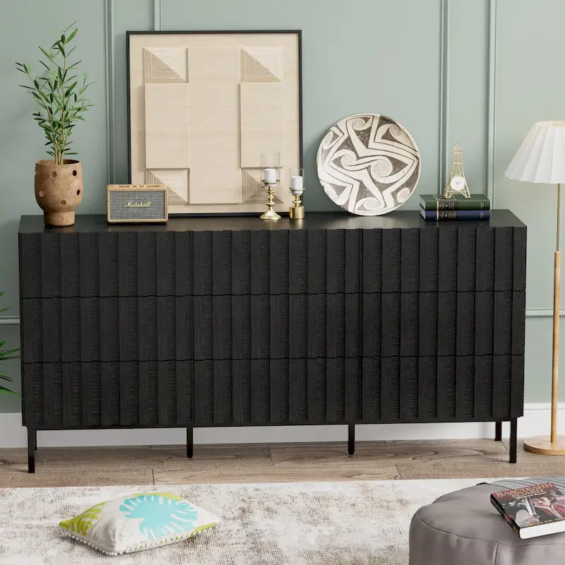 Gabinete Organizador de Dormitorio con Cajones - Cómoda de Almacenamiento de 9 Cajones