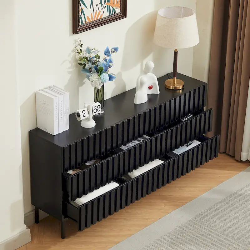 Gabinete Organizador de Dormitorio con Cajones - Cómoda de Almacenamiento de 9 Cajones