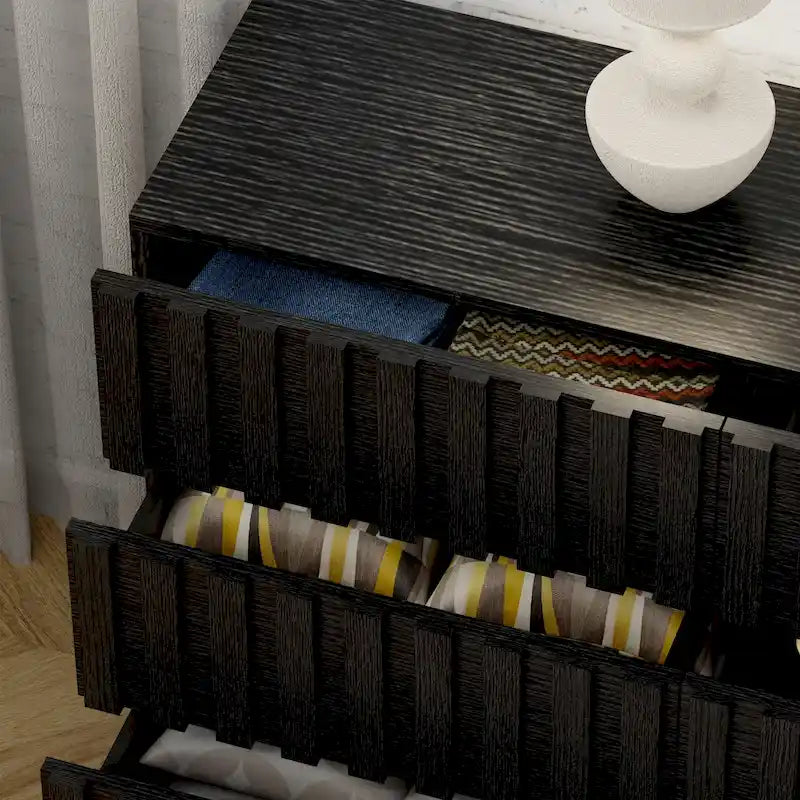 Gabinete Organizador de Dormitorio con Cajones - Cómoda de Almacenamiento de 9 Cajones