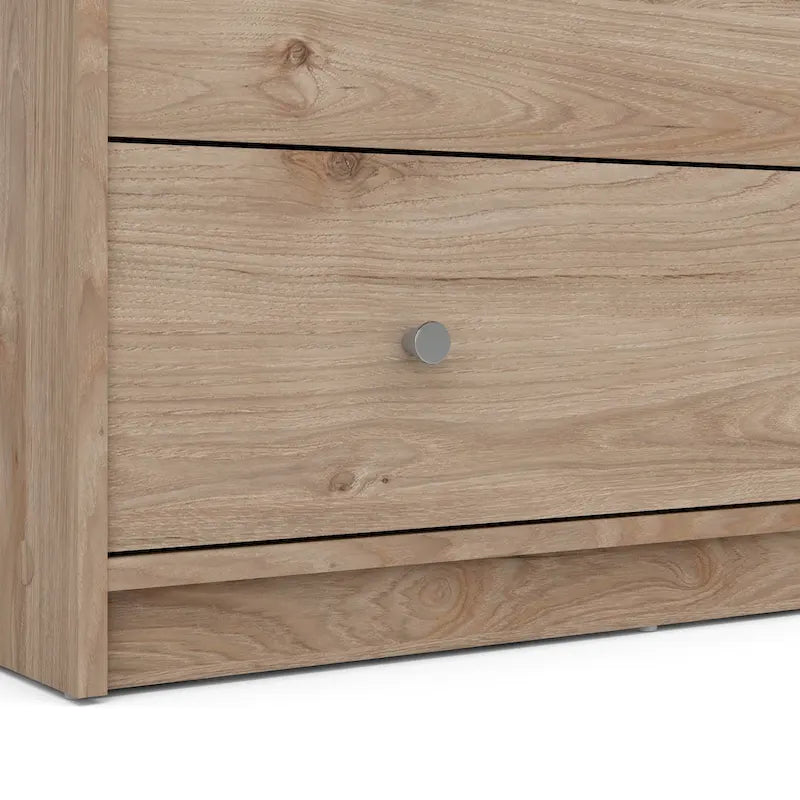 Cómoda de madera manufacturada de 3 cajones
