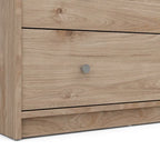 Cómoda de madera manufacturada de 3 cajones