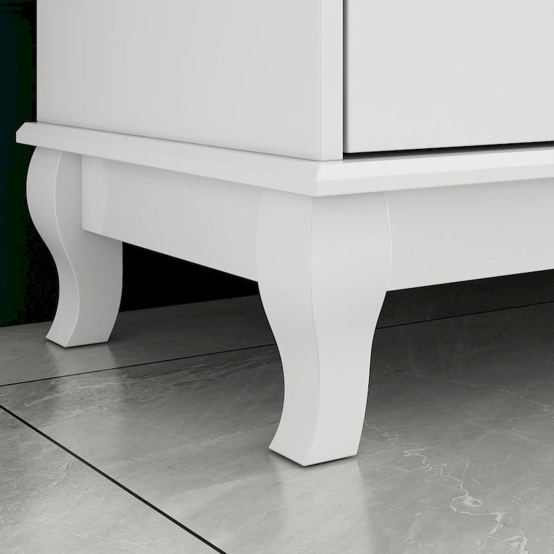 Cómoda de dormitorio doble ancha de 55,1" con cajones de almacenaje