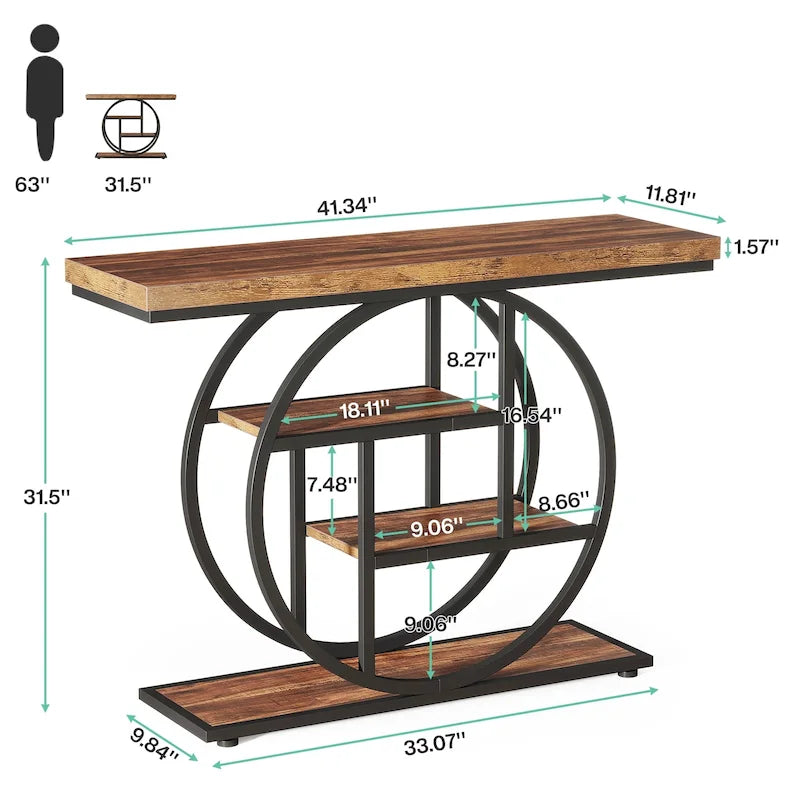 Mesa de centro elevable con almacenamiento