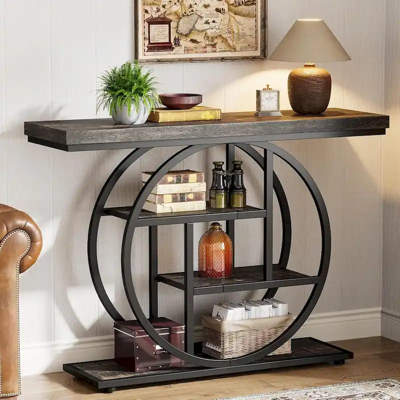 Mesa de centro elevable con almacenamiento
