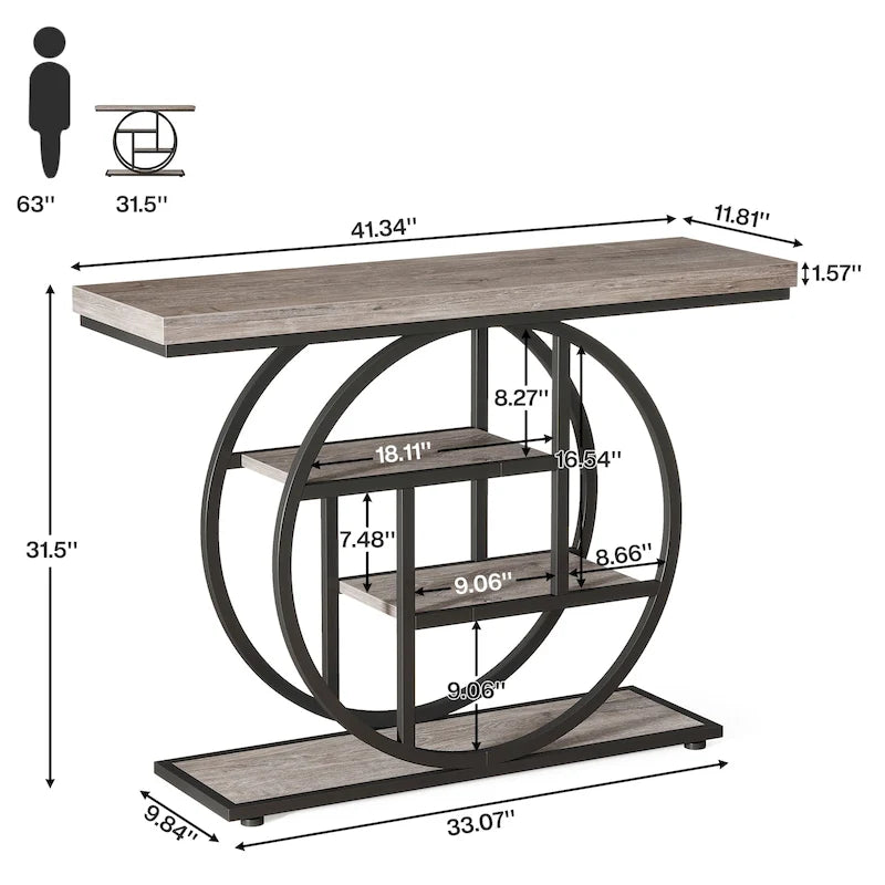 Mesa de centro elevable con almacenamiento
