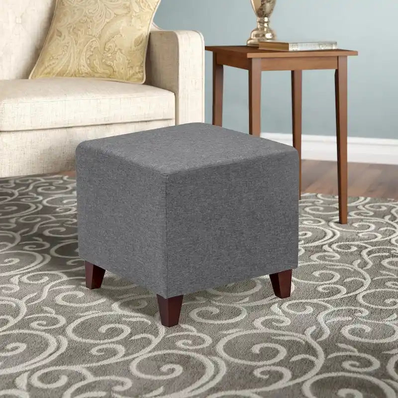 Reposapiés otomano cubo apasionado de estilo británico sencillo