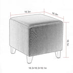 Reposapiés otomano cubo apasionado de estilo británico sencillo