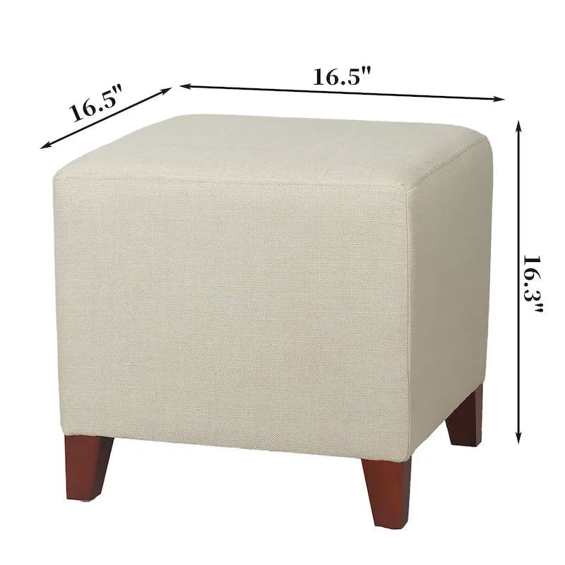 Reposapiés otomano cubo apasionado de estilo británico sencillo