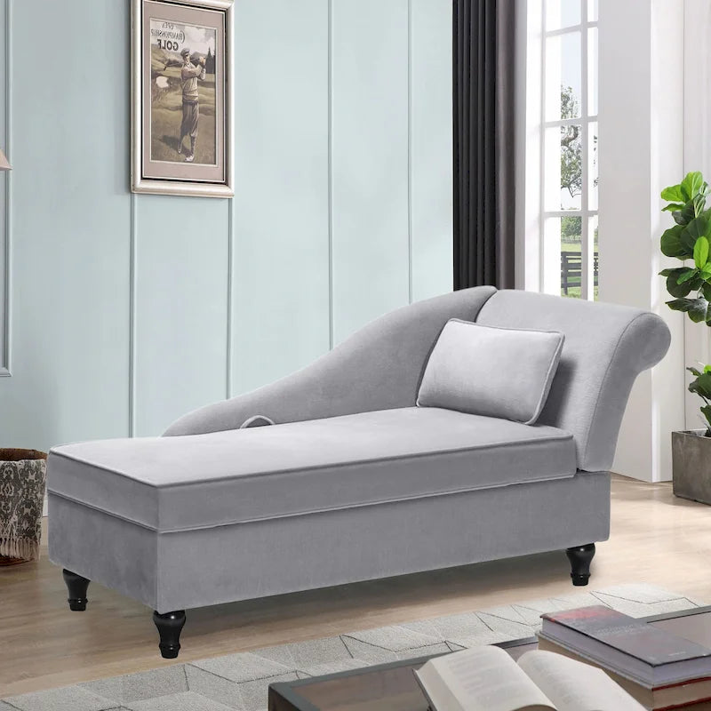 Chaise longue tapizada para interiores, sillón reclinable para sala de estar o dormitorio
