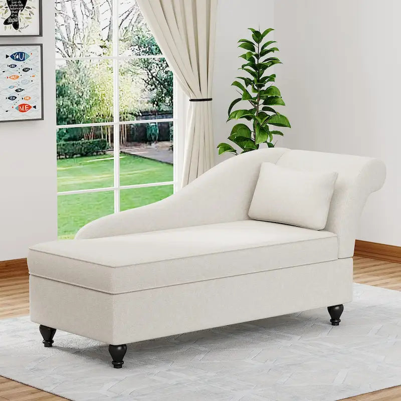 Chaise longue tapizada para interiores, sillón reclinable para sala de estar o dormitorio