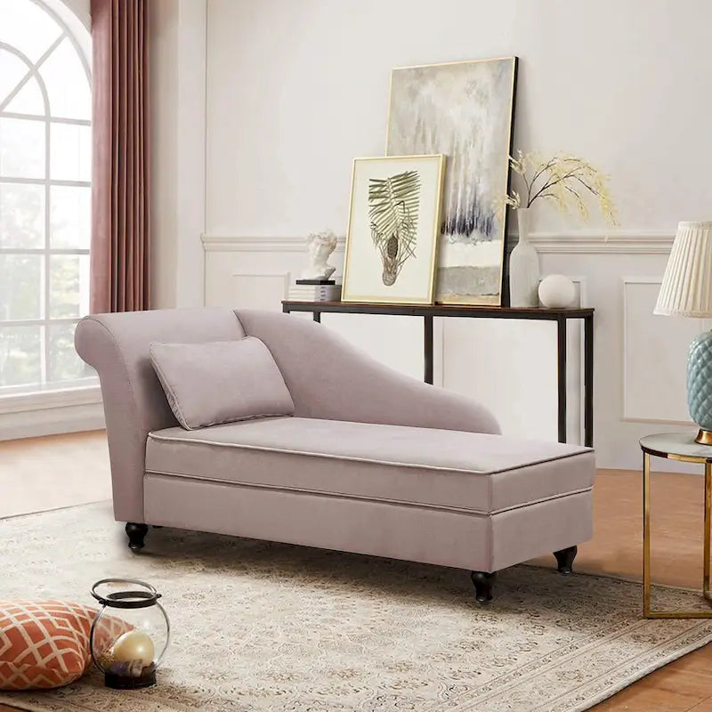 Chaise longue tapizada para interiores, sillón reclinable para sala de estar o dormitorio