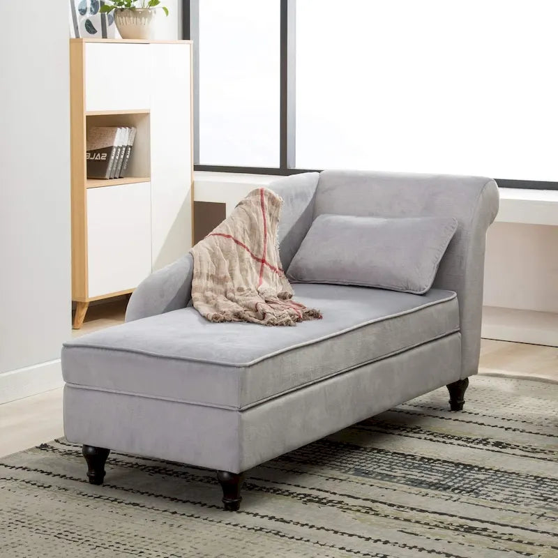 Chaise longue tapizada para interiores, sillón reclinable para sala de estar o dormitorio