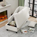 Chaise longue tapizada para interiores, sillón reclinable para sala de estar o dormitorio