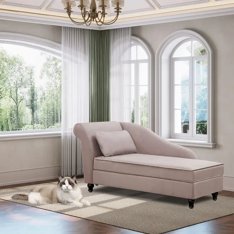 Chaise longue tapizada para interiores, sillón reclinable para sala de estar o dormitorio