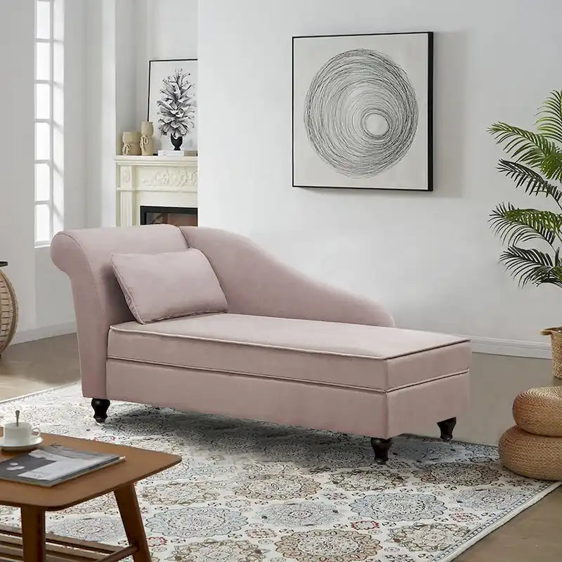 Chaise longue tapizada para interiores, sillón reclinable para sala de estar o dormitorio