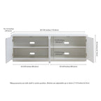 Mueble rectangular para televisores de hasta 75 pulgadas