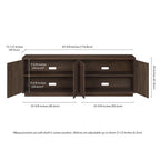 Mueble rectangular para televisores de hasta 75 pulgadas