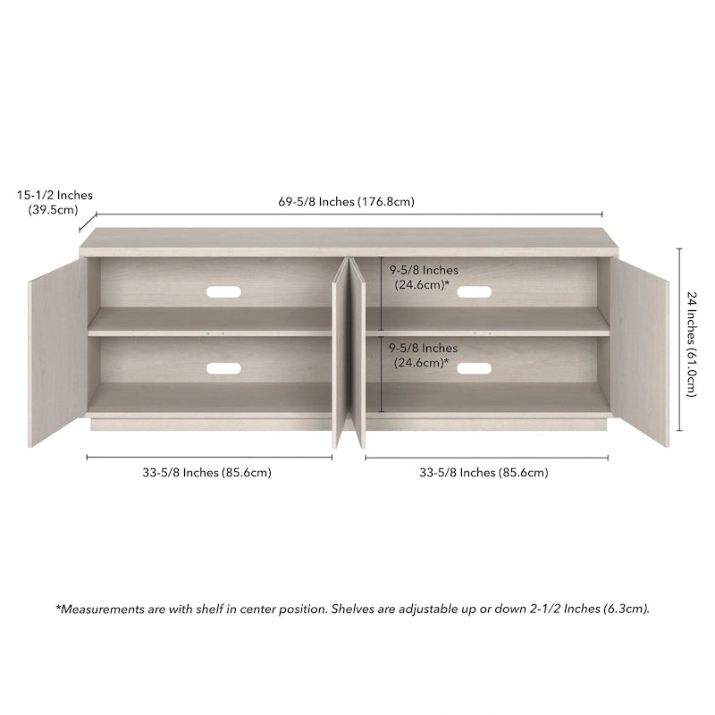 Mueble rectangular para televisores de hasta 75 pulgadas