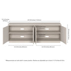 Mueble rectangular para televisores de hasta 75 pulgadas