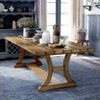 Mesa de comedor rústica de pino macizo Sail