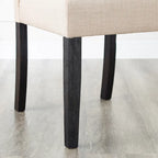 Mesa de comedor de madera oscura de 7 piezas con patas torneadas