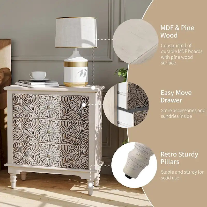 Aparadores y aparadores de madera maciza para almacenamiento