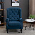 Sillón decorativo tapizado con patas de madera