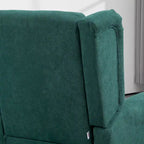 Sillón decorativo tapizado con patas de madera