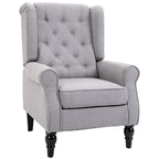 Sillón decorativo tapizado con patas de madera