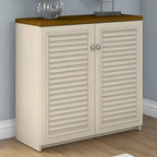 Armario de Almacenamiento con Puertas y Estantes - 31.73L x 12.76W x 30.71H