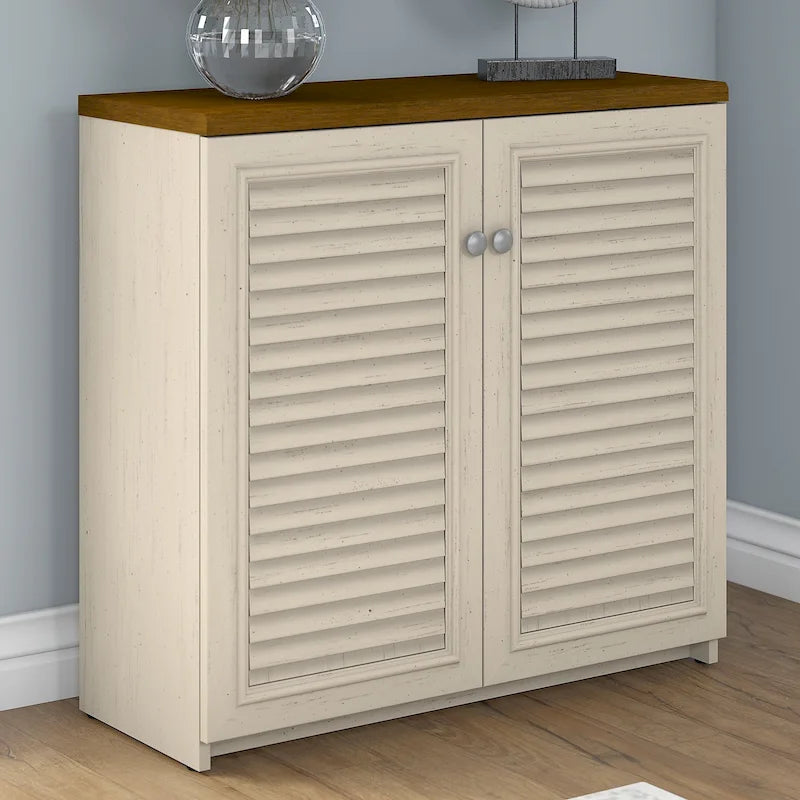 Armario de Almacenamiento con Puertas y Estantes - 31.73L x 12.76W x 30.71H
