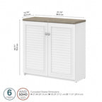 Armario de Almacenamiento con Puertas y Estantes - 31.73L x 12.76W x 30.71H