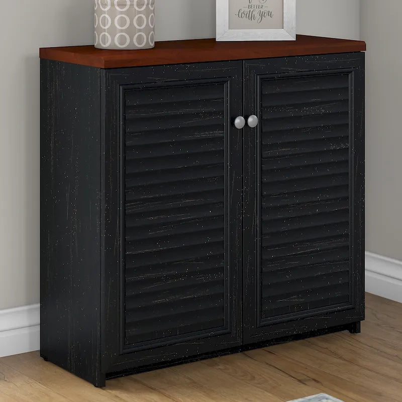 Armario de Almacenamiento con Puertas y Estantes - 31.73L x 12.76W x 30.71H