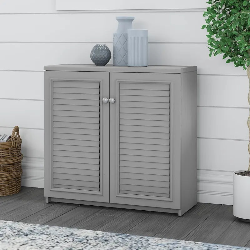 Armario de Almacenamiento con Puertas y Estantes - 31.73L x 12.76W x 30.71H