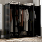 Armario de puerta con puertas de madera maciza o con espejo