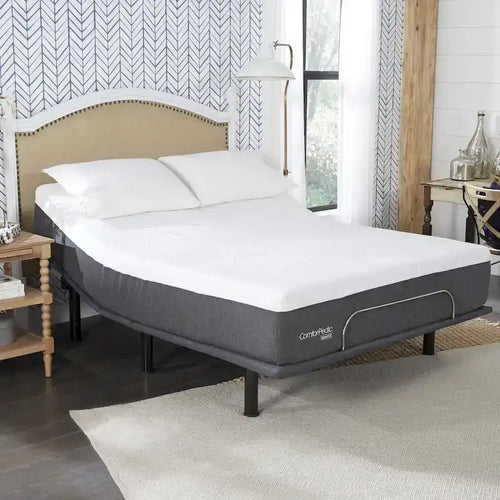 Colchón de 14 pulgadas y cama ajustable