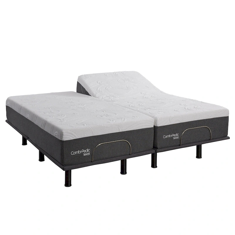 Colchón de 14 pulgadas y cama ajustable