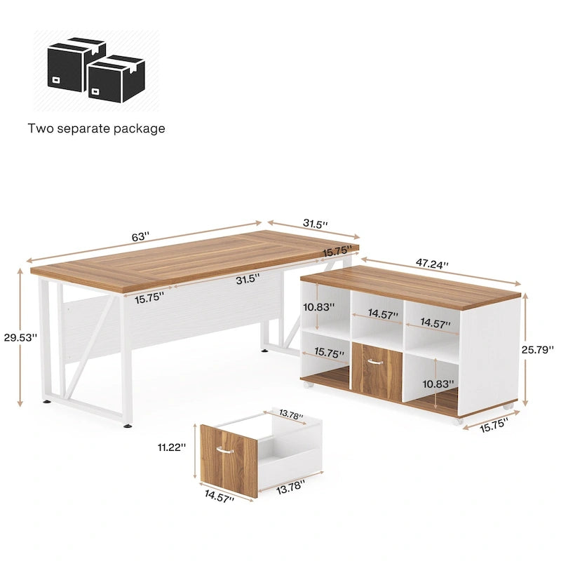 Juego de muebles para oficina en casa
