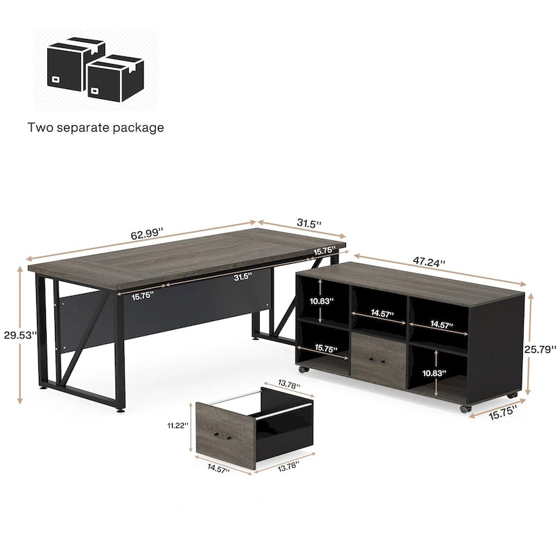Juego de muebles para oficina en casa