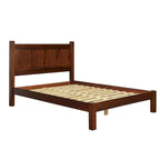 Cama tipo plataforma de paneles de madera maciza