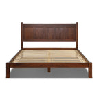 Cama tipo plataforma de paneles de madera maciza