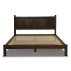 Cama tipo plataforma de paneles de madera maciza