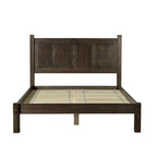 Cama tipo plataforma de paneles de madera maciza